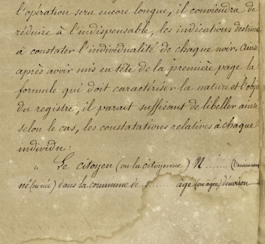 Archives de La Réunion, Les noms de la liberté