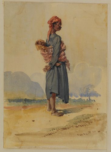 Cafrine with a baby 1861
