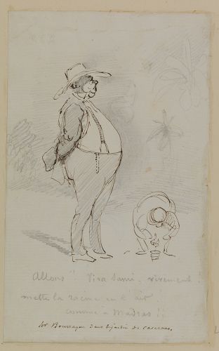 Mr Bourraye, dans le jardin des Casernes, 1871