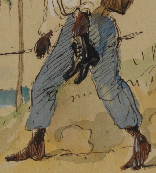 Aquarel van de Burger 1865 - Mortier de Trévise